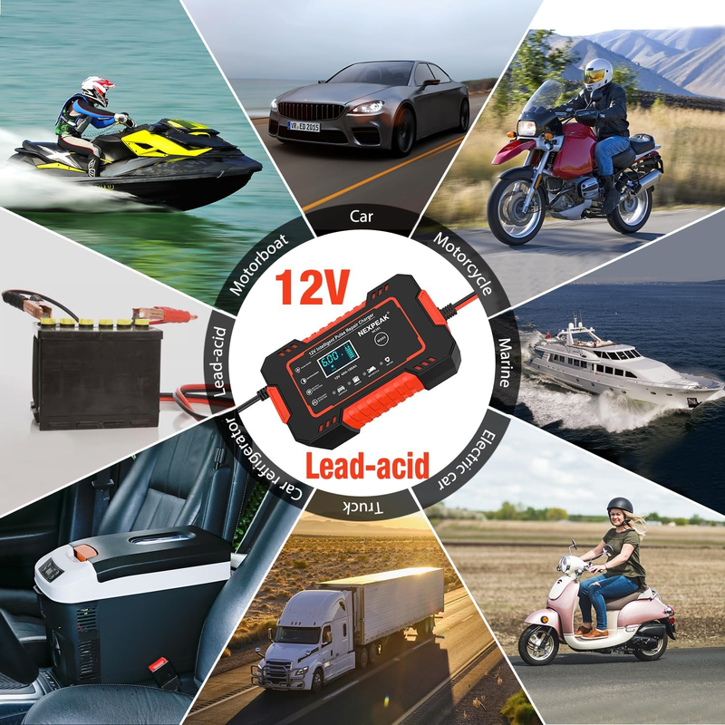 Cargador de Baterías Portátil 12V
